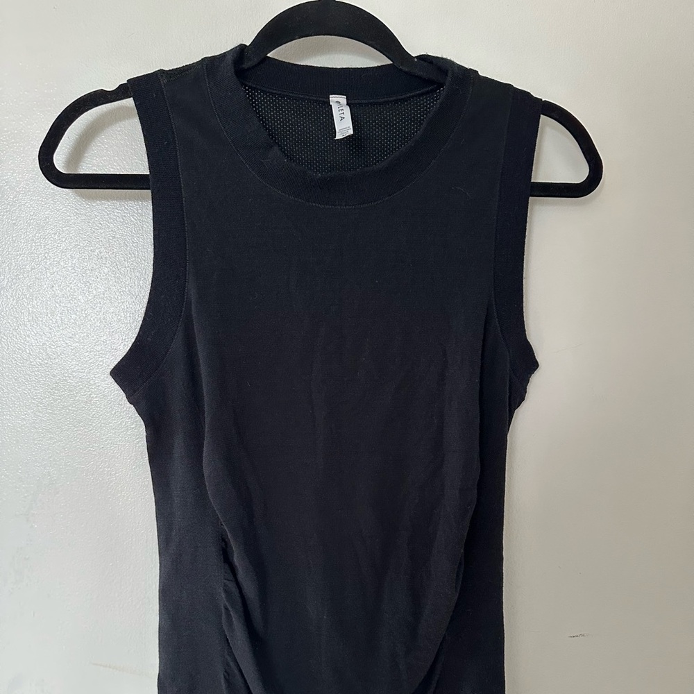 Black Athleta Mesh workout top